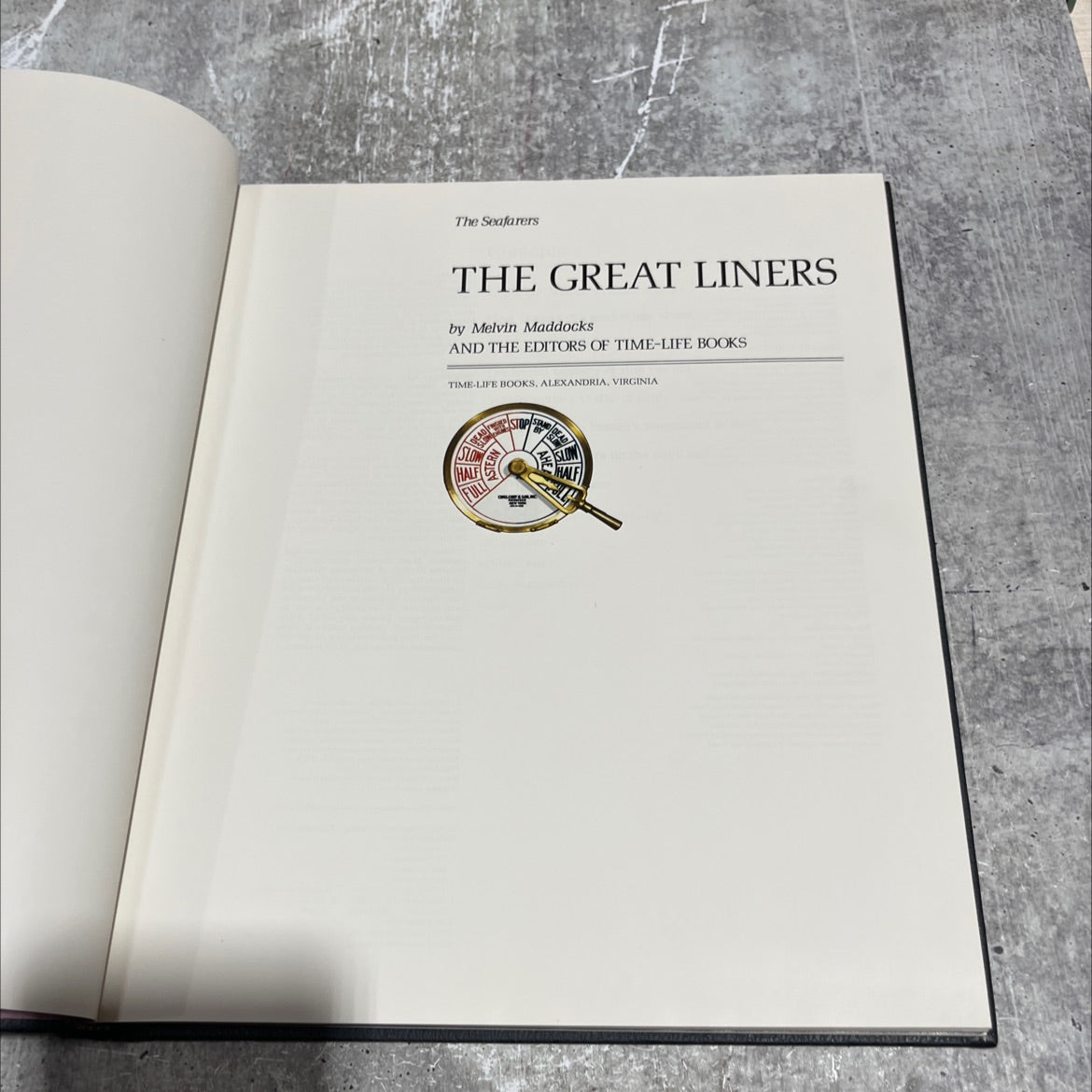 the great liners book, by melvin maddocks, 1984 Hardcover image 2
