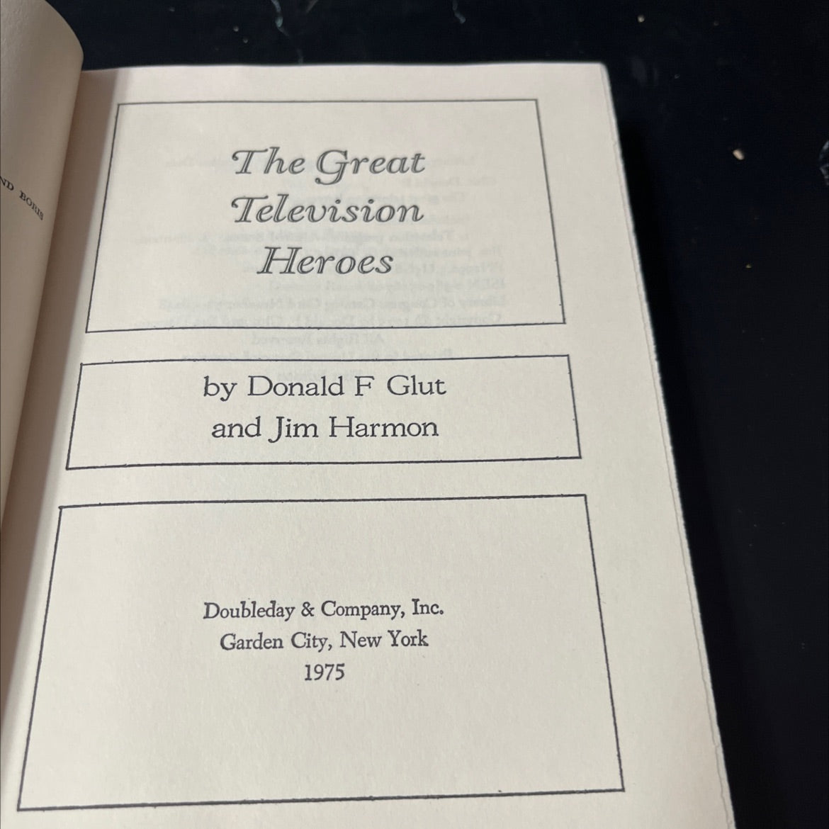 the great television heroes book, by Donald F Glut, Jim Harmon, 1975 Hardcover image 2
