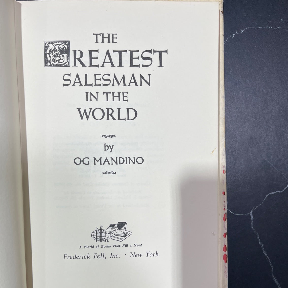 the greatest salesman in the world book, by og mandino, 1972 Hardcover image 2