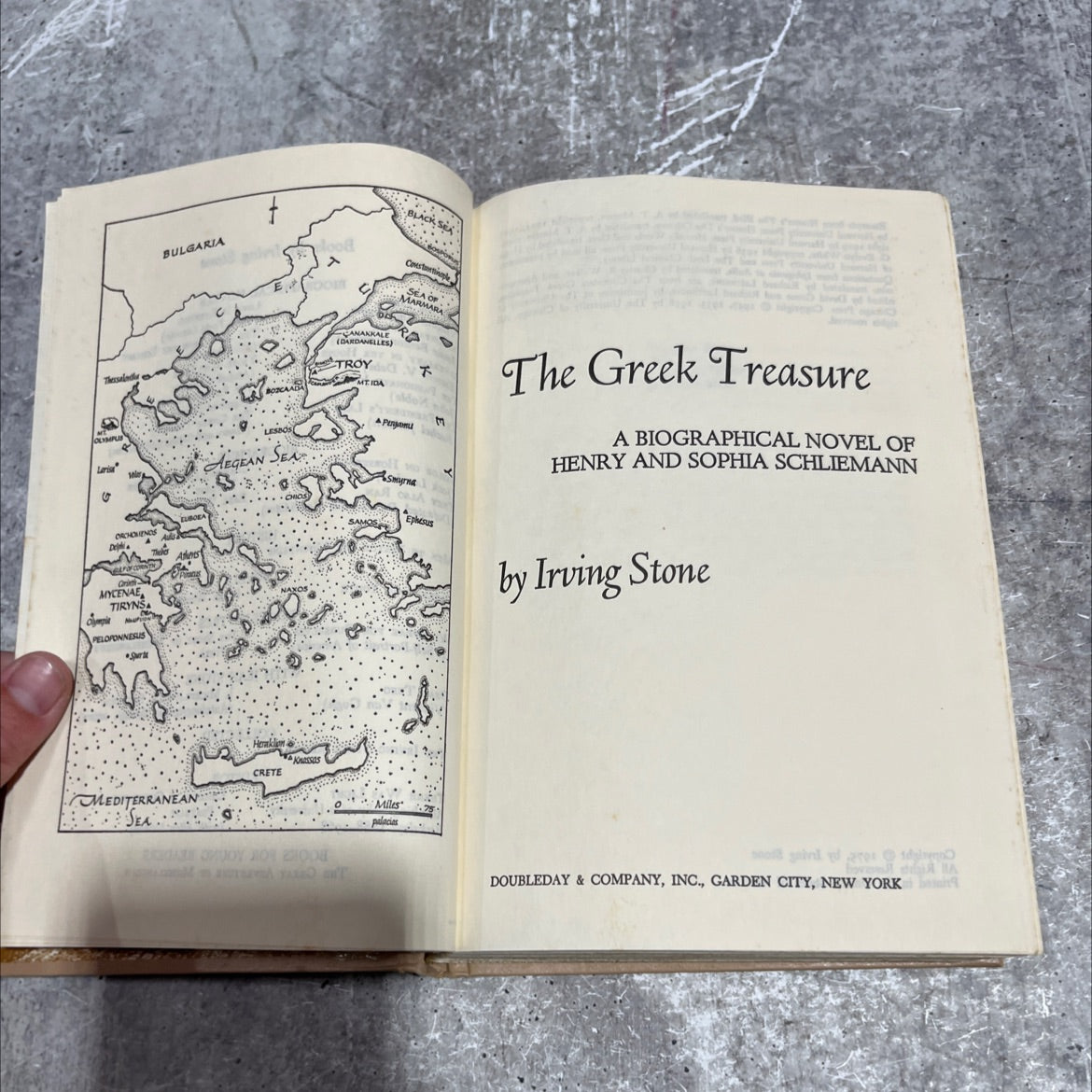 the greek treasure a biographical novel of henry and sophia schliemann book, by irving stone, 2008 Hardcover image 2