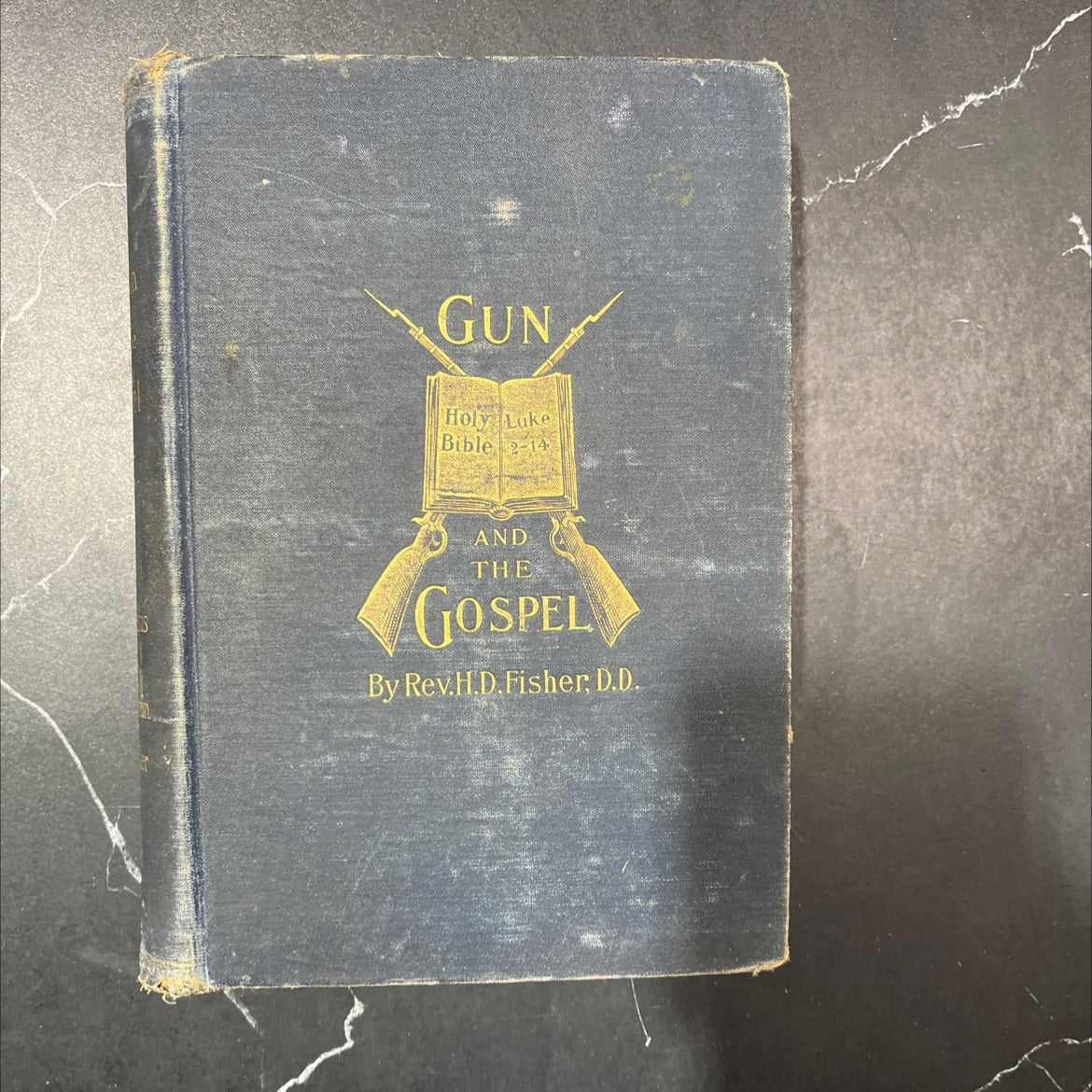 the gun and the gospel early kansas and chaplain fisher book, by Rev. H. D. Fisher, D. D., 1897 Hardcover image 1