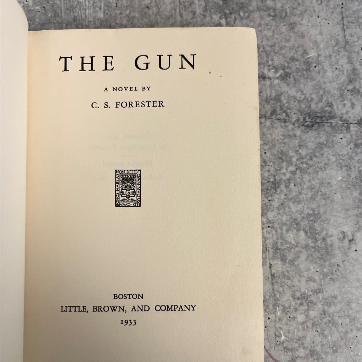 the gun book, by c. s. forester, 1933 Hardcover, First Edition, Vintage image 2