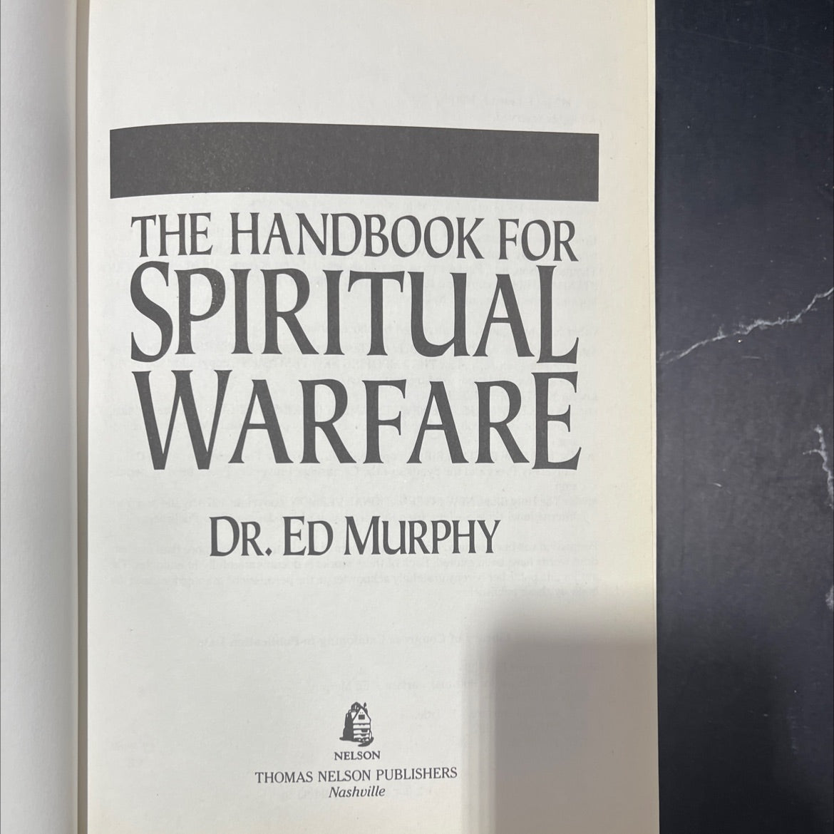 the handbook for spiritual warfare book, by ed murphy, 1992 Hardcover image 2