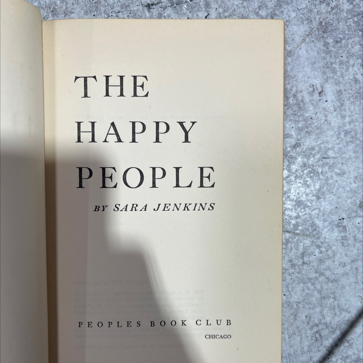 the happy people book, by sara jenkins, 1953 Hardcover image 2