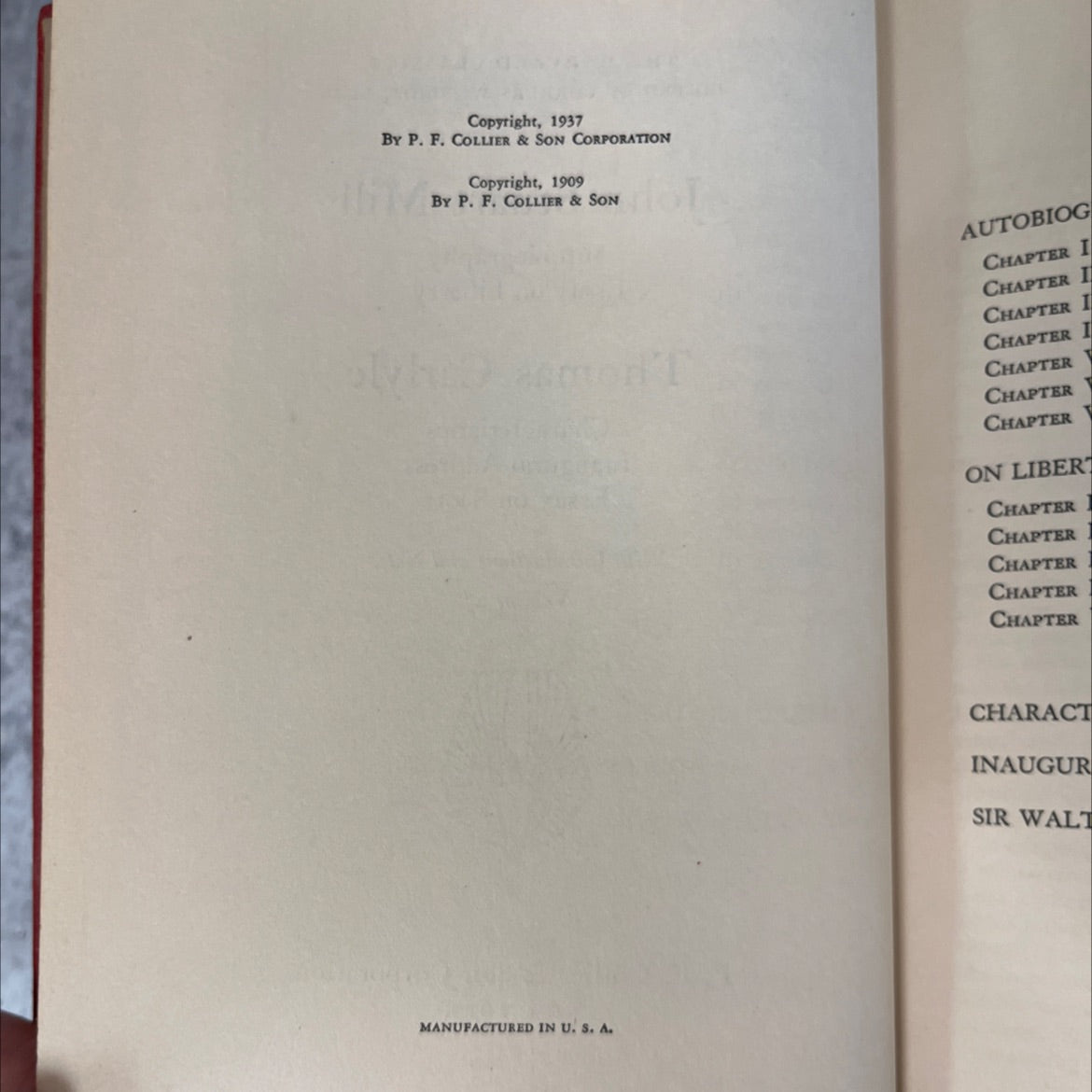 the harvard classics edited by charles w. eliot, ll.d. book, by john stuart mill, thomas carlyle, 1937 Hardcover, image 3