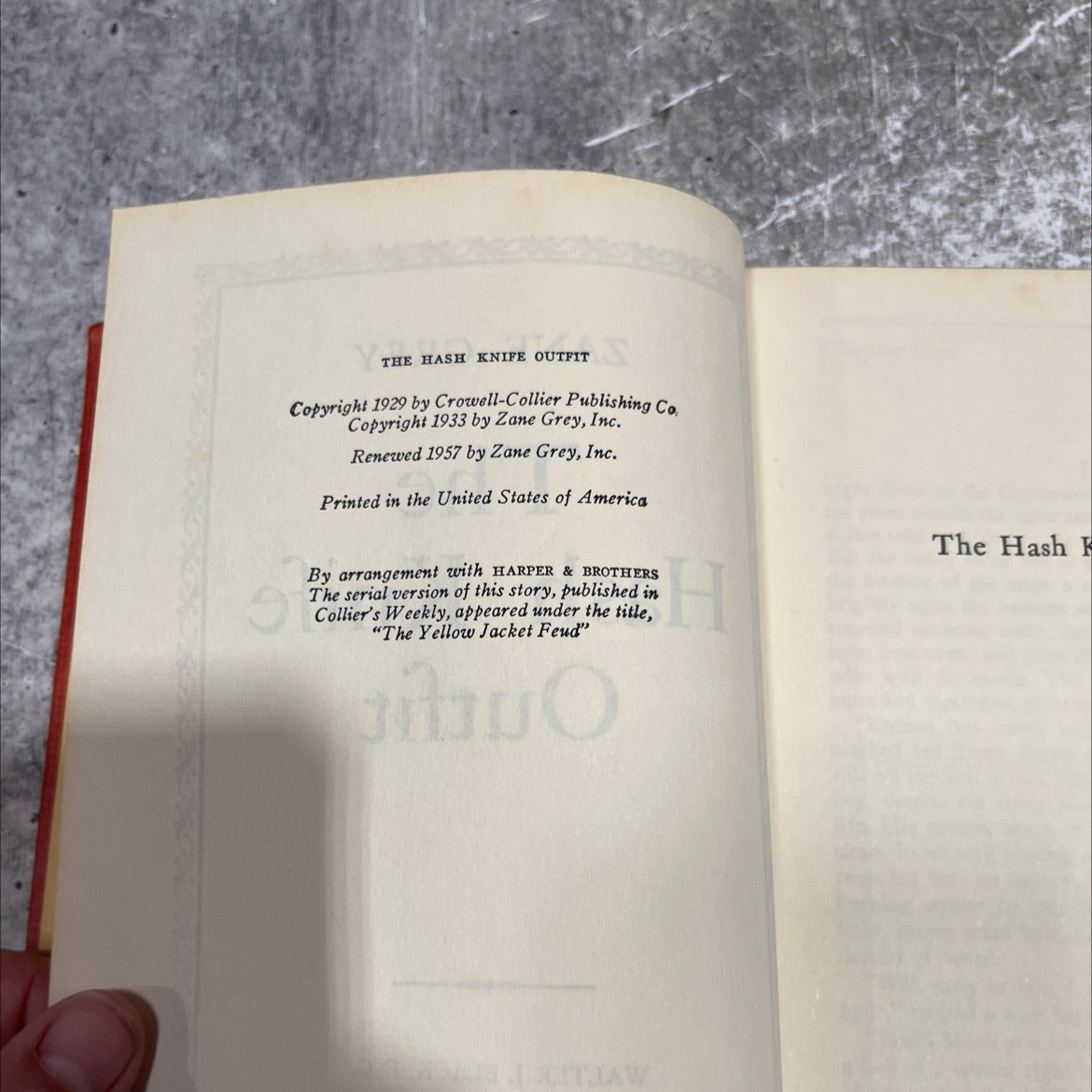 the hash knife outfit book, by zane grey, 1957 Hardcover image 3