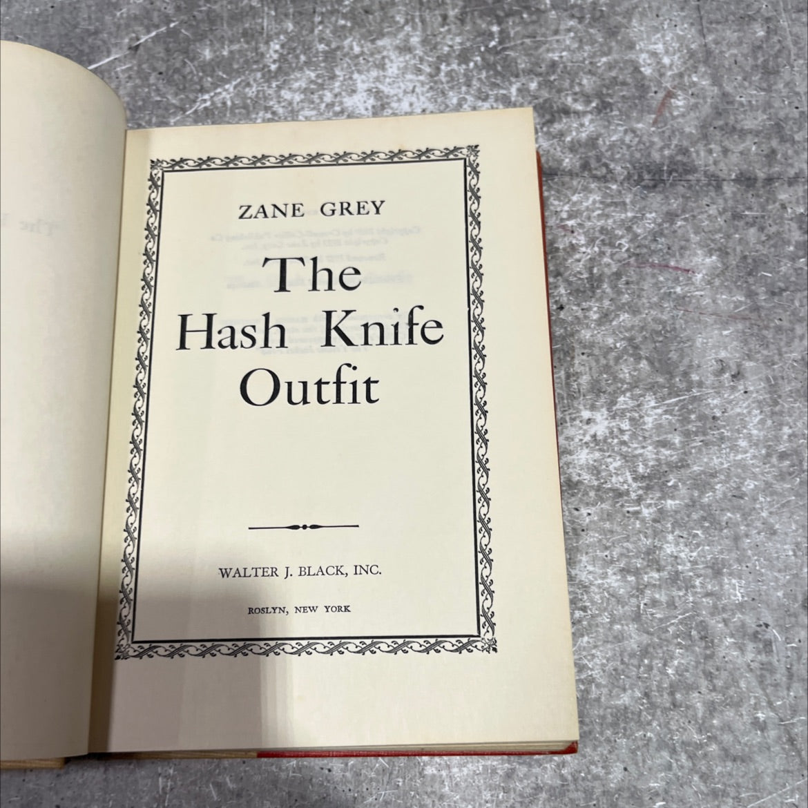the hash knife outfit book, by zane grey, 1957 Hardcover image 2