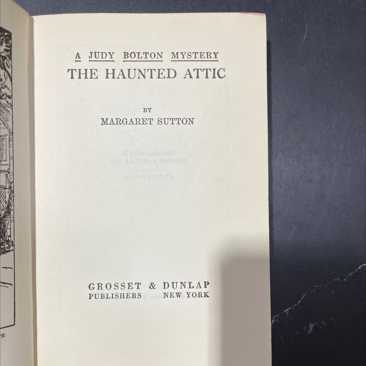 the haunted attic book, by margaret sutton, 1932 Hardcover image 2