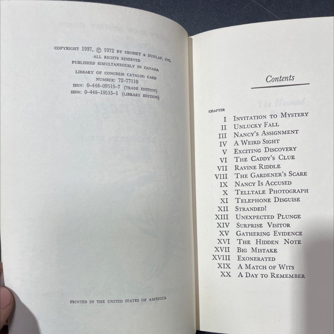 the haunted bridge book, by carolyn keene, 1972 Hardcover image 3