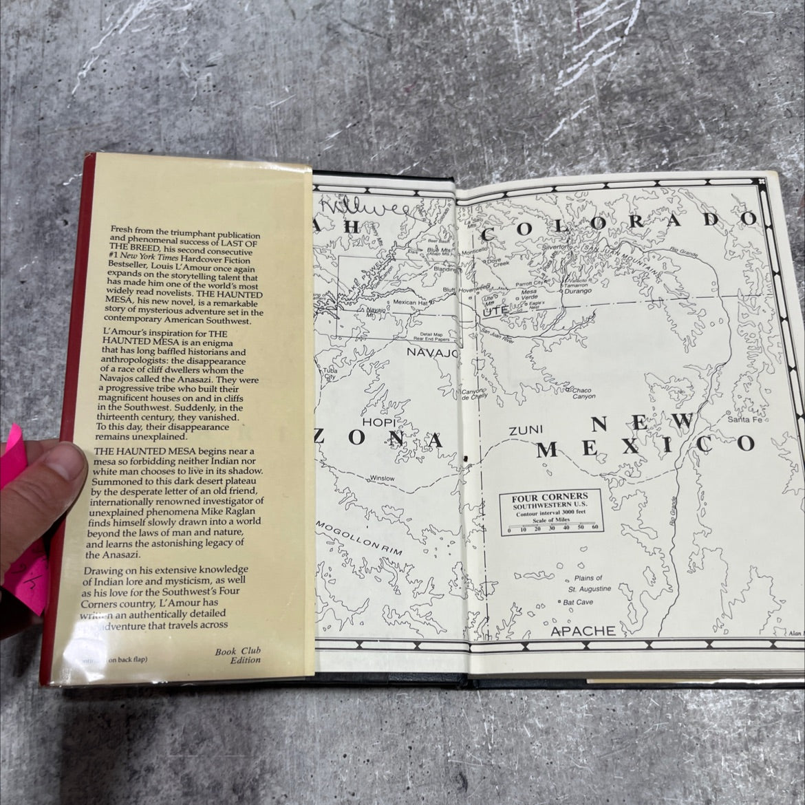 the haunted mesa book, by louis l'amour, 1987 Hardcover image 4