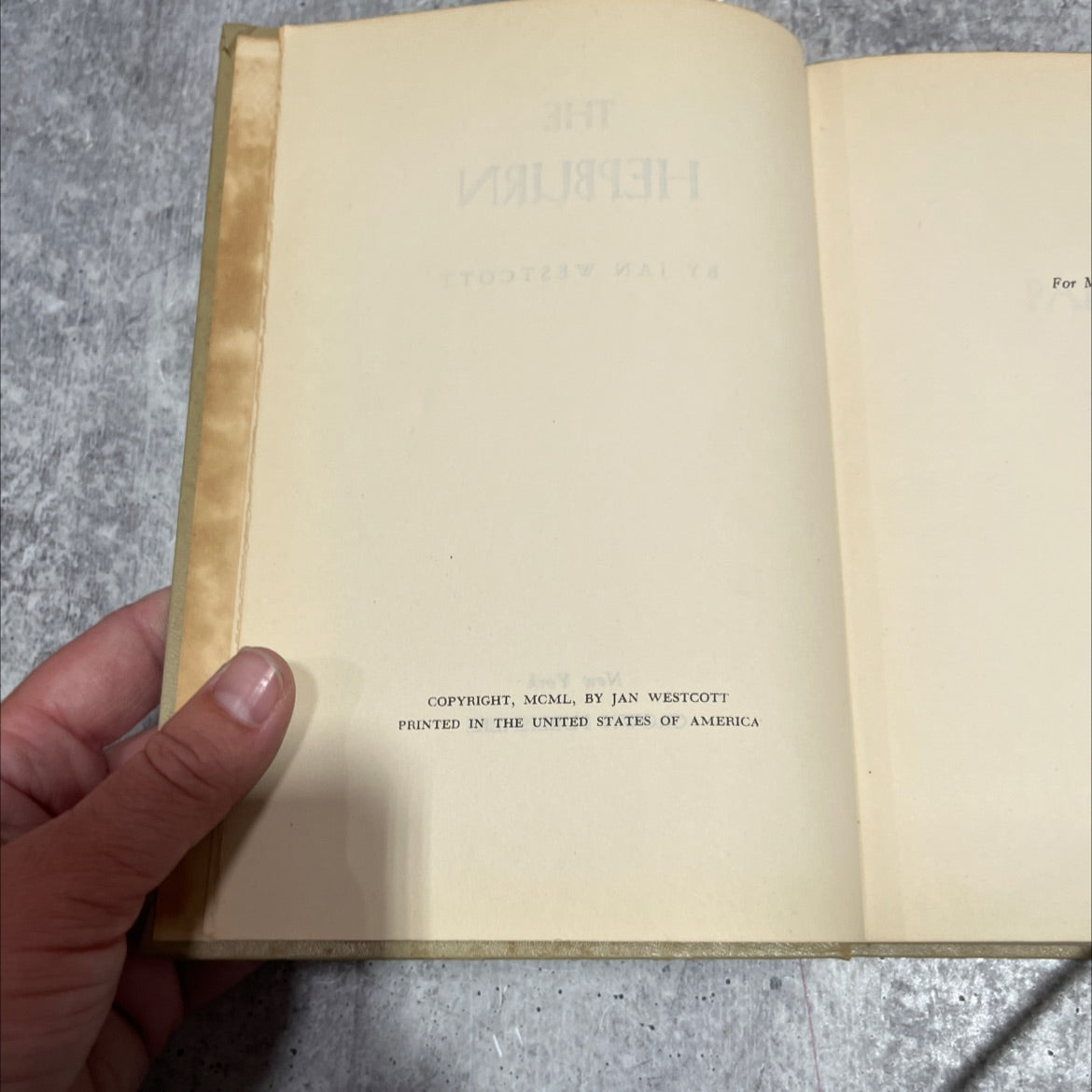 the hepburn book, by jan westcott, 1970 Hardcover image 3