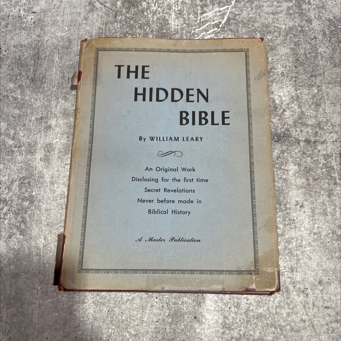 the hidden bible book, by william leary, 1957 Hardcover image 1