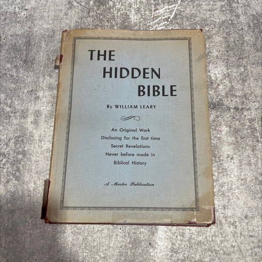 the hidden bible book, by william leary, 1957 Hardcover image 1