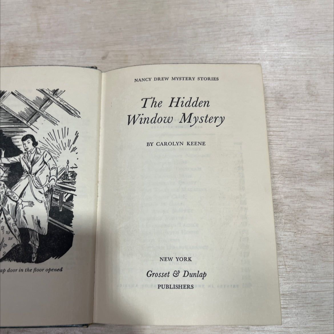 the hidden window mystery book, by carolyn keene, 1956 Hardcover image 2