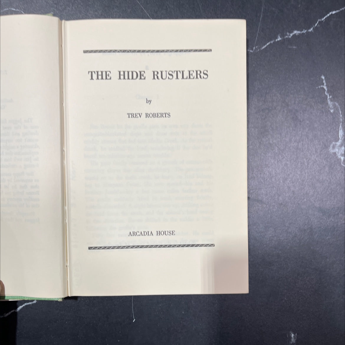 the hide rustlers book, by trev roberts, 1967 Hardcover image 2