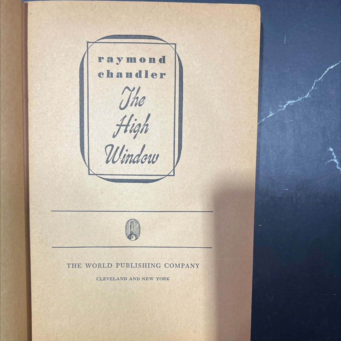 the high window book, by raymond chandler, 1945 Hardcover image 2