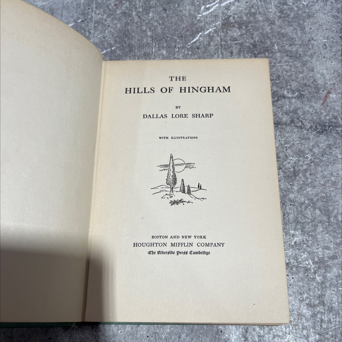 the hills of hingham book, by dallas lore sharp, 1916 Hardcover image 2