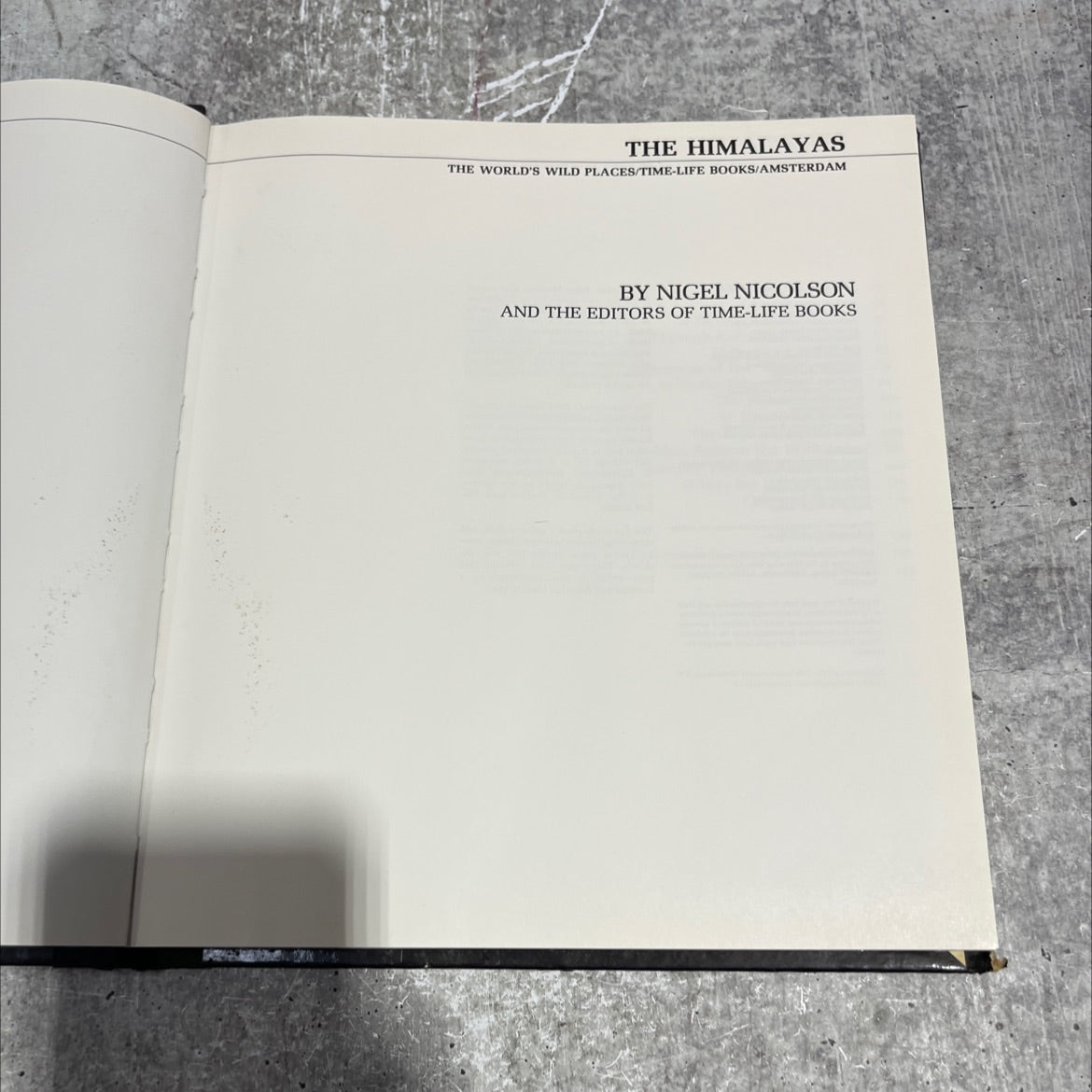 the himalayas the world's wild places book, by nigel nicolson, 1978 Hardcover image 2