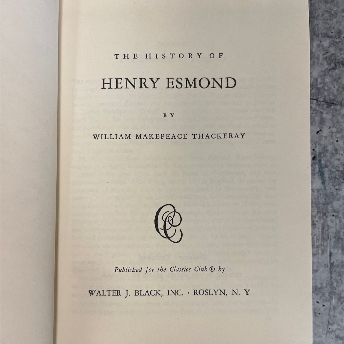the history of henry esmond book, by william makepeace thackeray, 1970 Hardcover, Vintage image 2