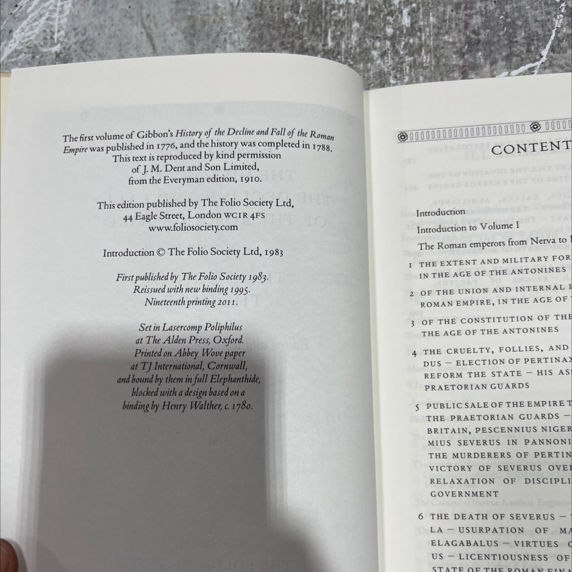 the history of the decline and fall of the roman empire volume i the turn of the tide book, by edward gibbon, 2011 image 3