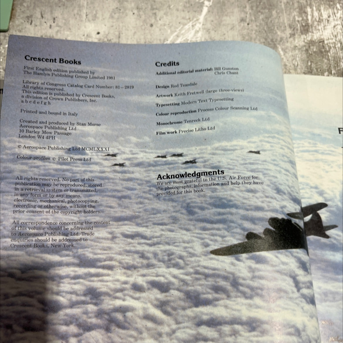 the history of the u.s. air force book, by David A. Anderton, 1981 Hardcover image 3