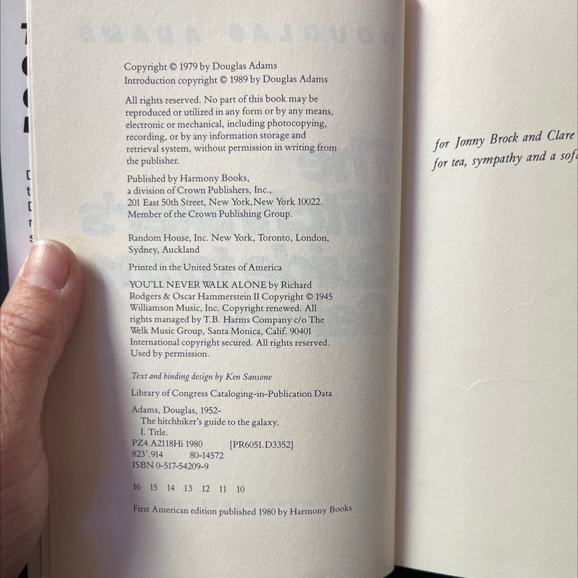 the hitchhiker's guide to the galaxy book, by douglas adams, 1979 Hardcover image 3