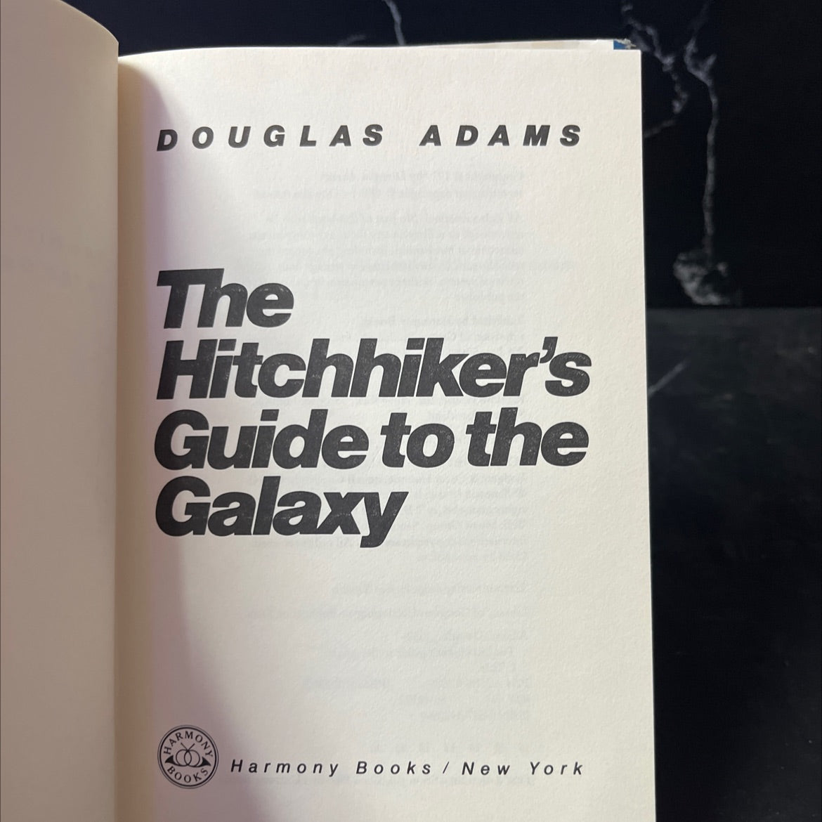 the hitchhiker's guide to the galaxy book, by douglas adams, 1979 Hardcover image 2