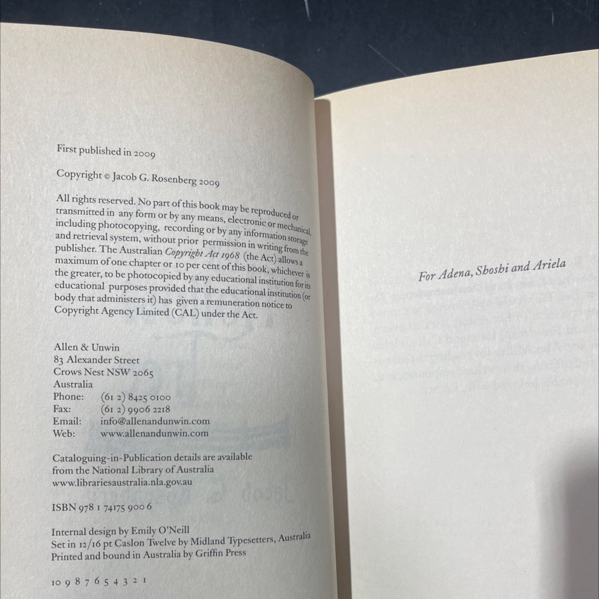 the hollow tree book, by jacob g. rosenberg, 2009 Hardcover image 3