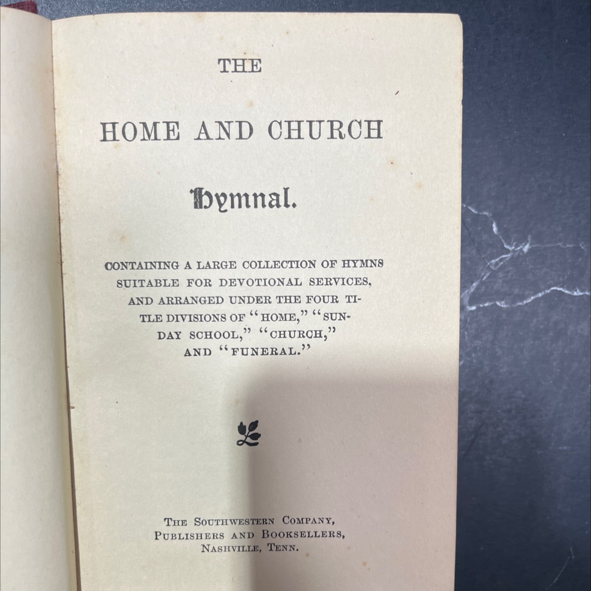 the home and church dymnal book, by phil barbour jones, 1902 Hardcover image 2