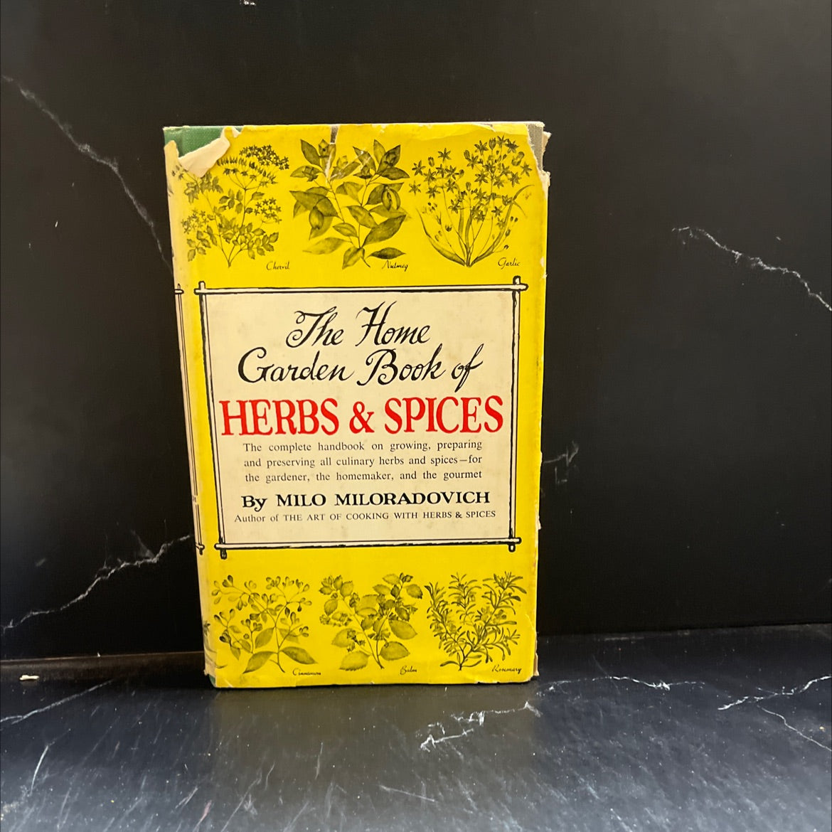 the home garden book of herbs and spices book, by Milo Miloradovich, 1952 Hardcover image 1