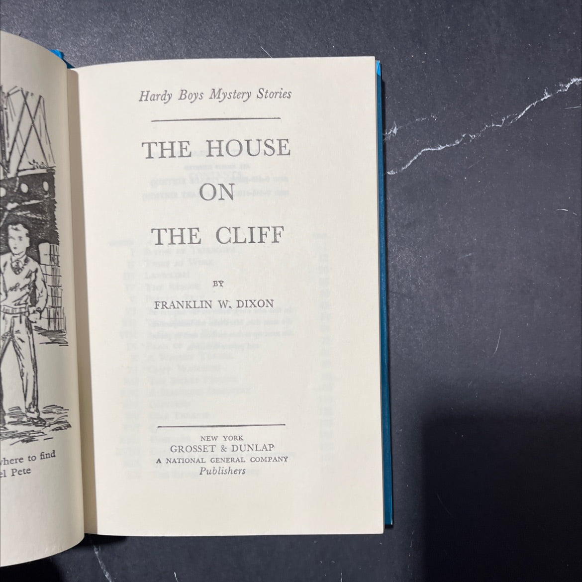 the house on the cliff book, by franklin w. dixon, 1959 Hardcover image 2