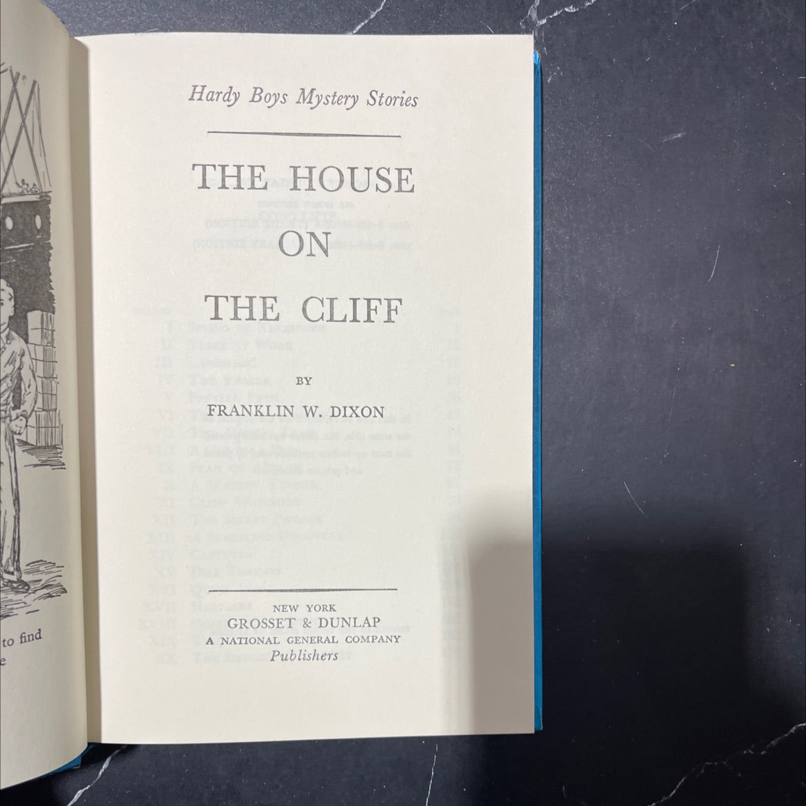 the house on the cliff book, by franklin w. dixon, 1959 Hardcover image 2