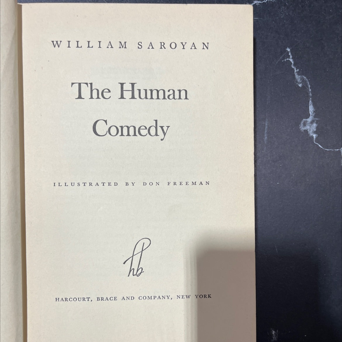 the human comedy book, by william saroyan, 1943 Hardcover