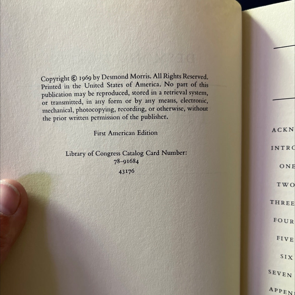 the human zoo book, by Desmond Morris, 1969 Hardcover image 3