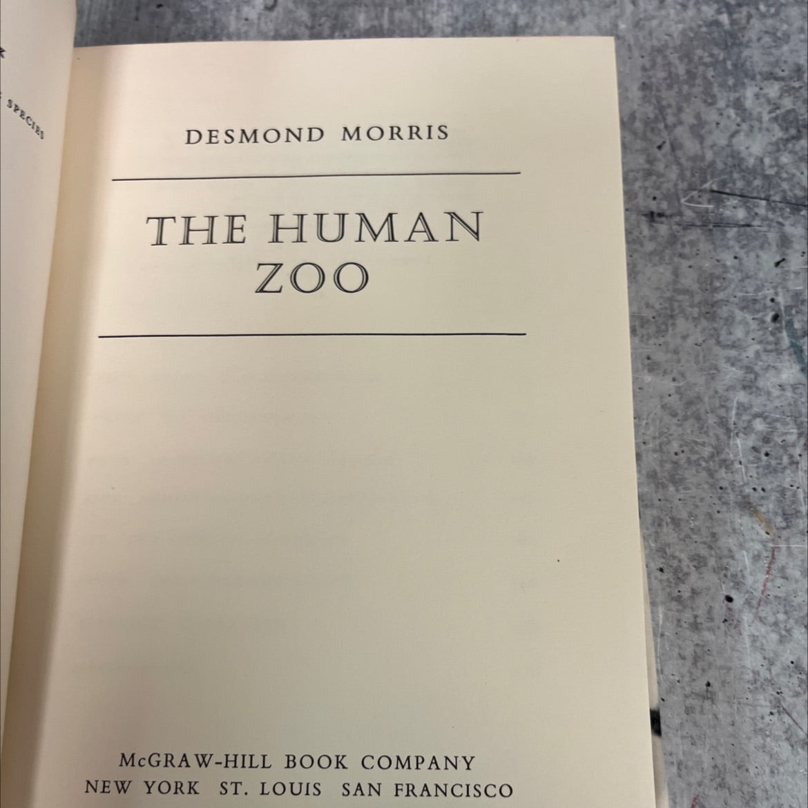 the human zoo book, by Desmond Morris, 1969 Hardcover image 2