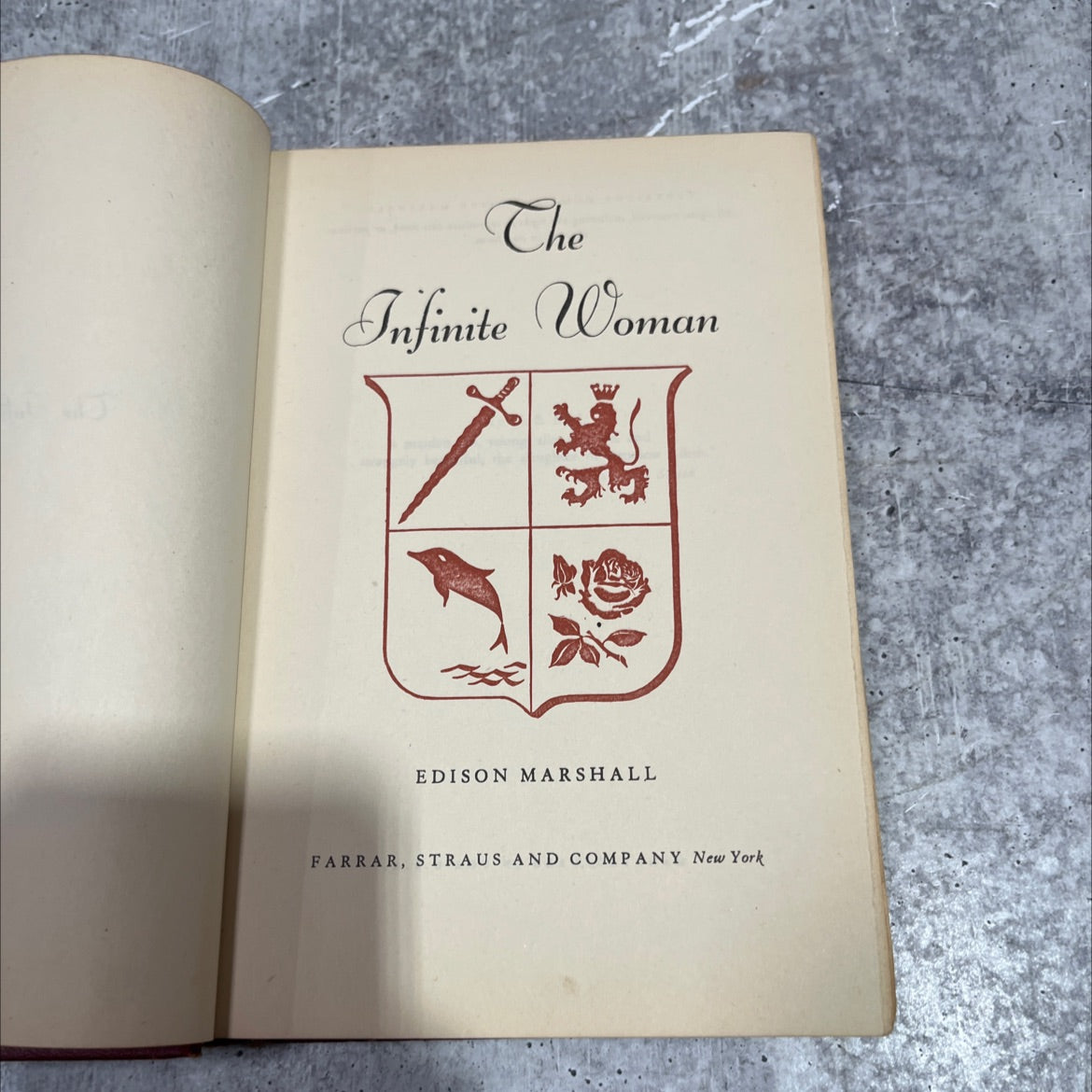 the infinite woman book, by edison marshall, 1950 Hardcover image 2