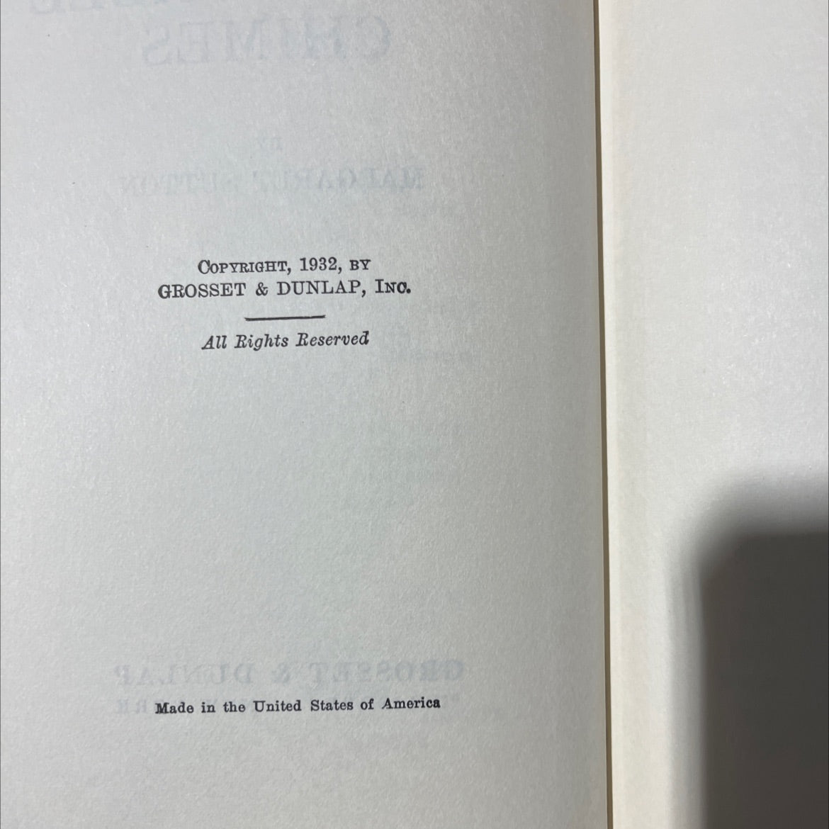 the invisible chimes book, by margaret sutton, 1932 Hardcover image 3