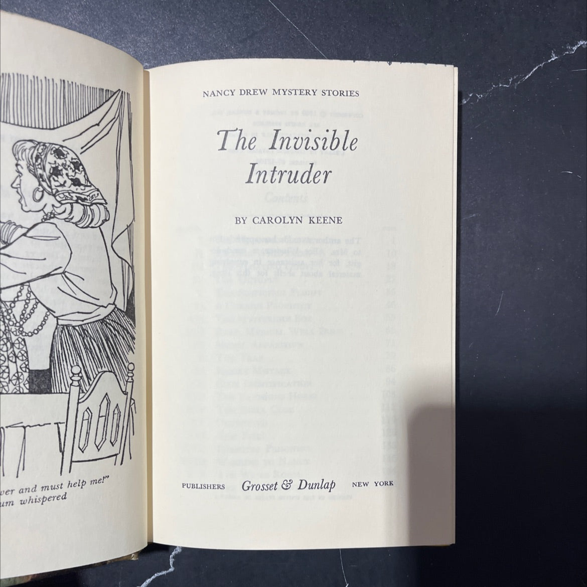 the invisible intruder book, by carolyn keene, 1969 Hardcover image 2