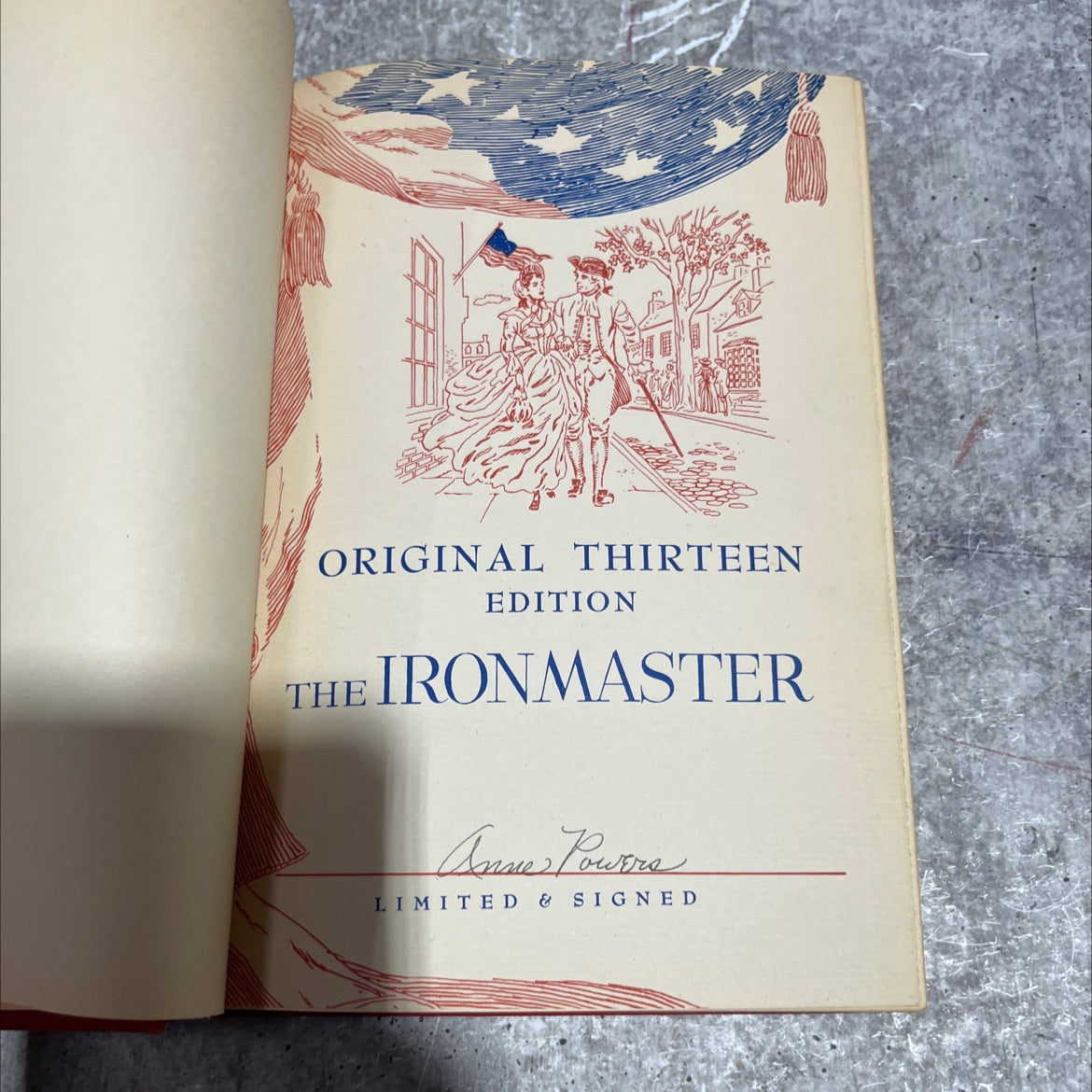 SIGNED the ironmaster book, by anne powers, 1951 Hardcover, First Edition image 4