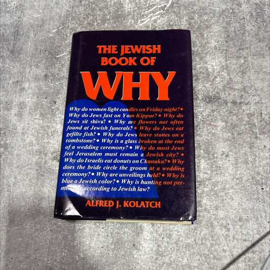 the jewish book of why book, by Alfred J. Kolatch, 1981 Hardcover image 1