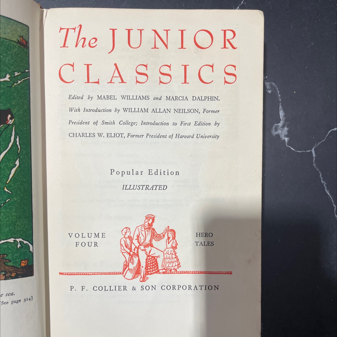 the junior classics volume four popular edition illustrated hero tales book, by mabel williams, marcia dalphin, 1957 image 2