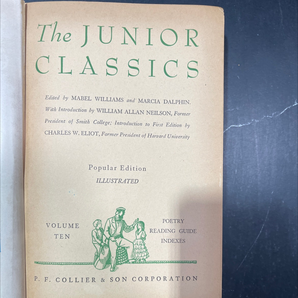 the junior classics volume ten poetry book, by mabel williams, marcia dalphin, 1948 Hardcover image 2