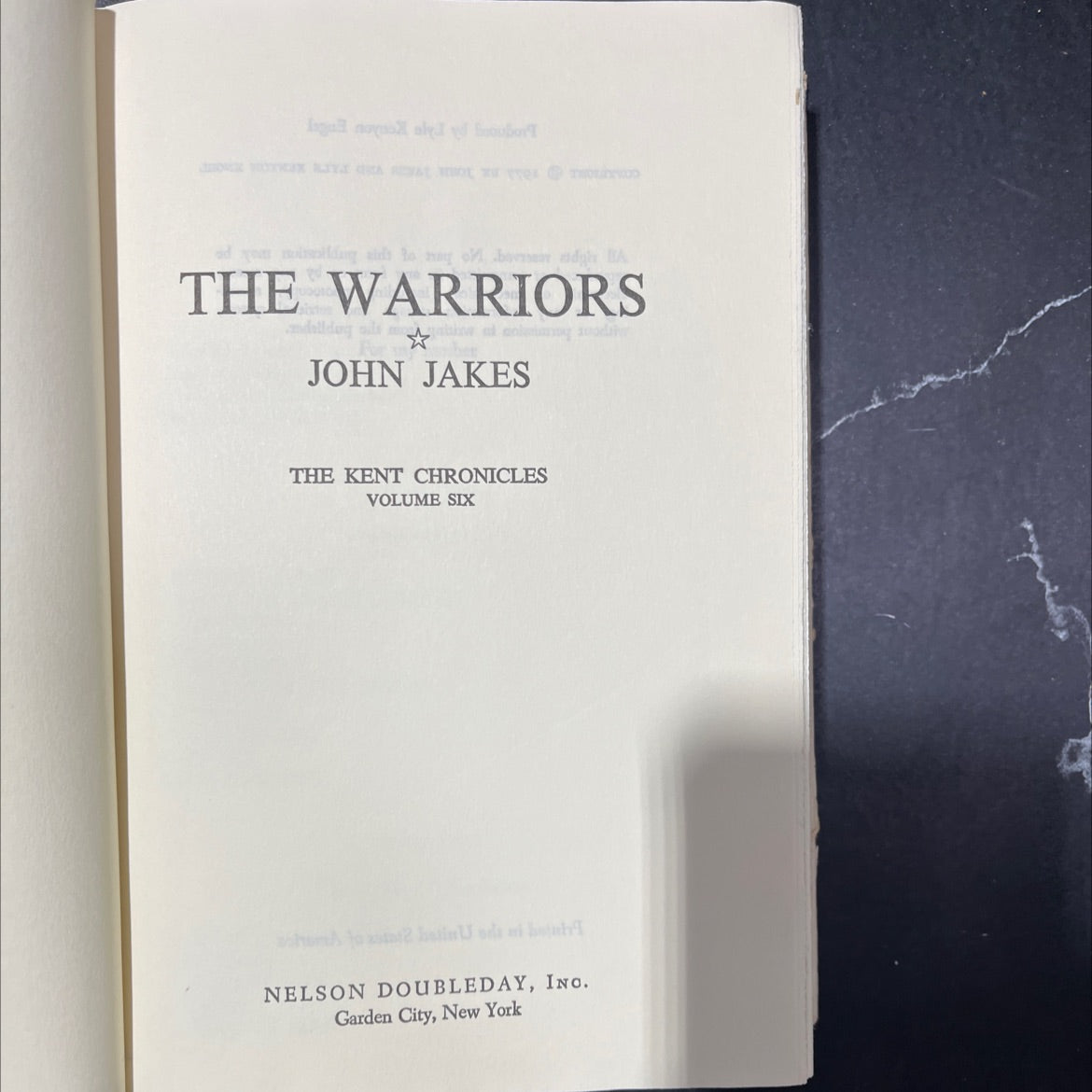 the kent chronicles volume six book, by john jakes, 1977 Hardcover image 2