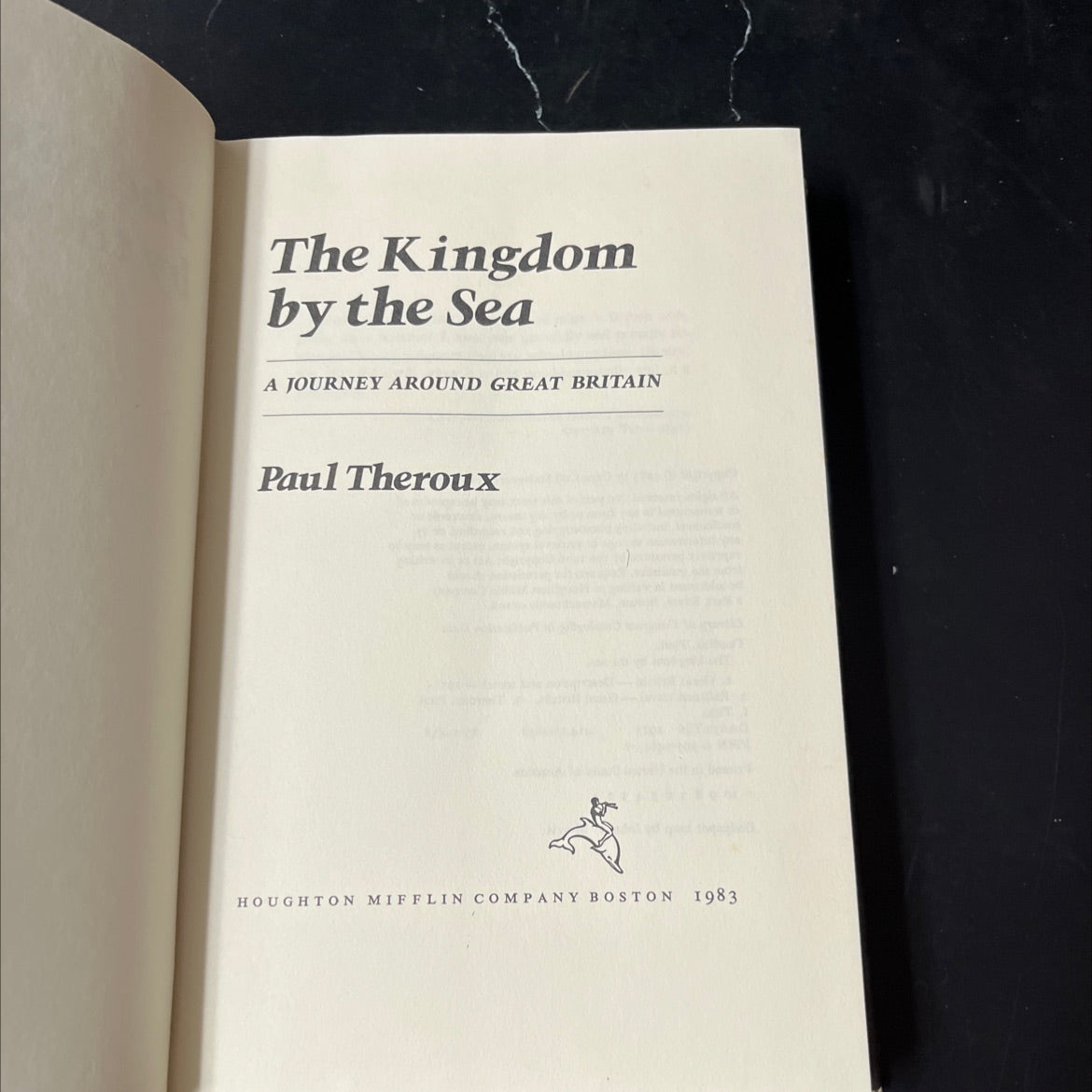 the kingdom by the sea book, by Paul Theroux, 1983 Hardcover image 2