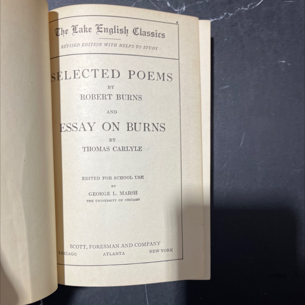 the lake english classics revised edition with helps to study selected poems by robert burns and essay on burns by image 2