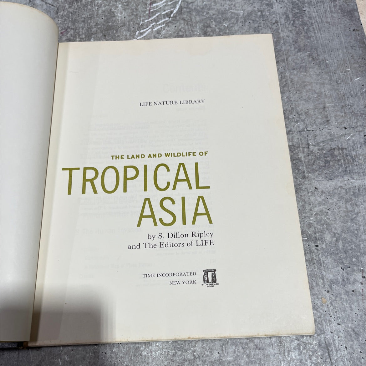 the land and wildlife of tropical asia book, by s. dillon ripley, 1964 Hardcover image 2