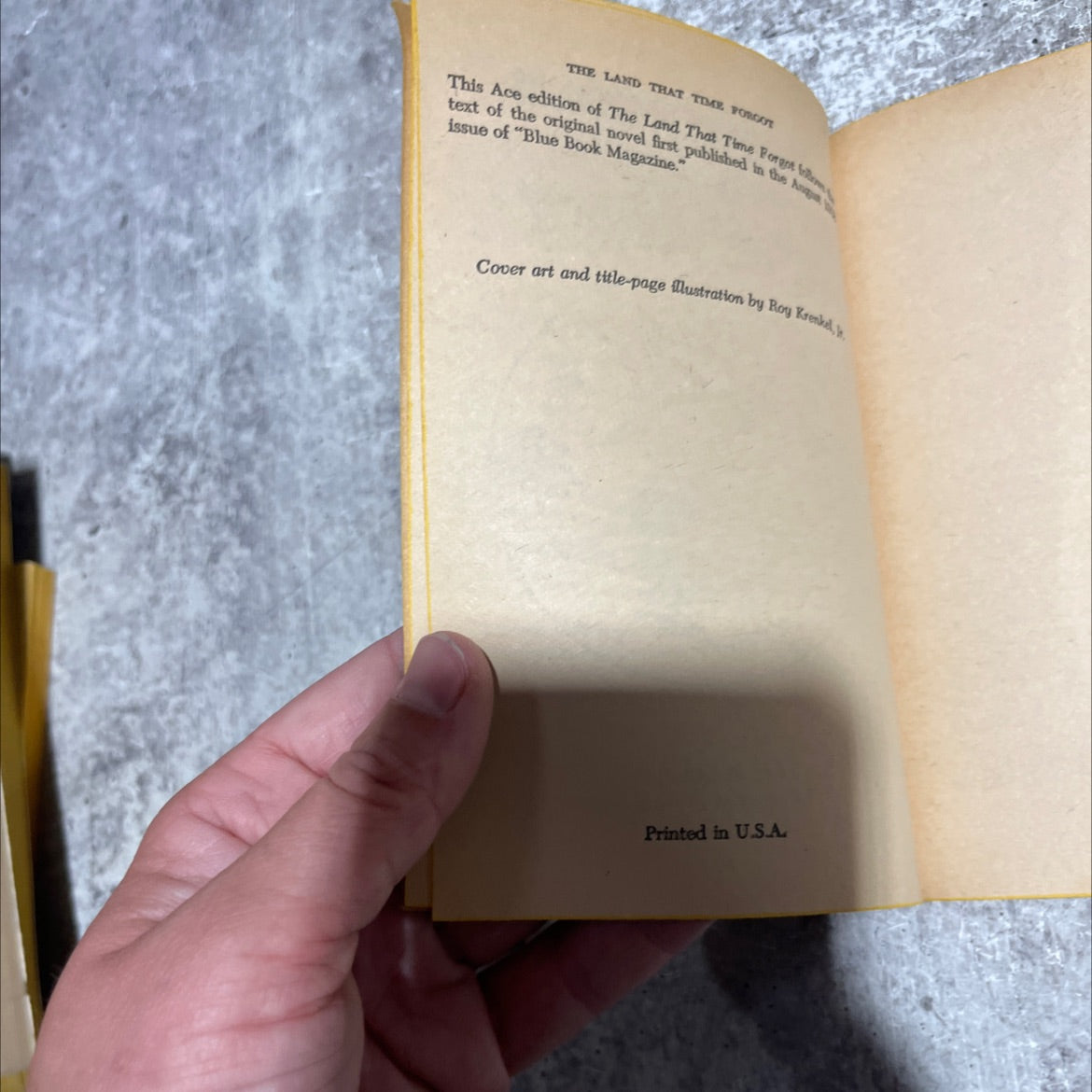 the land that time forgot book, by edgar rice burroughs, 1970 Paperback image 3