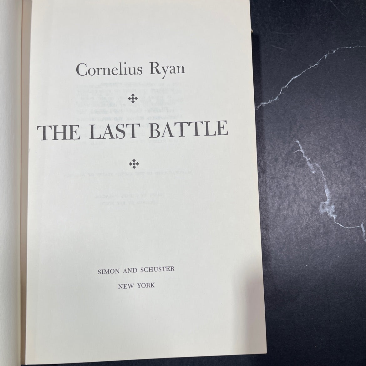 the last battle book, by cornelius ryan, 1966 Hardcover