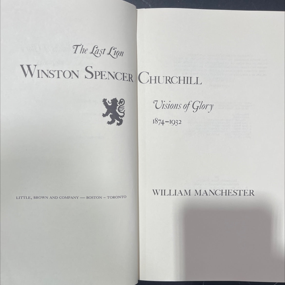 the last lion, winston spencer churchill book, by william manchester, 1983 Hardcover image 2