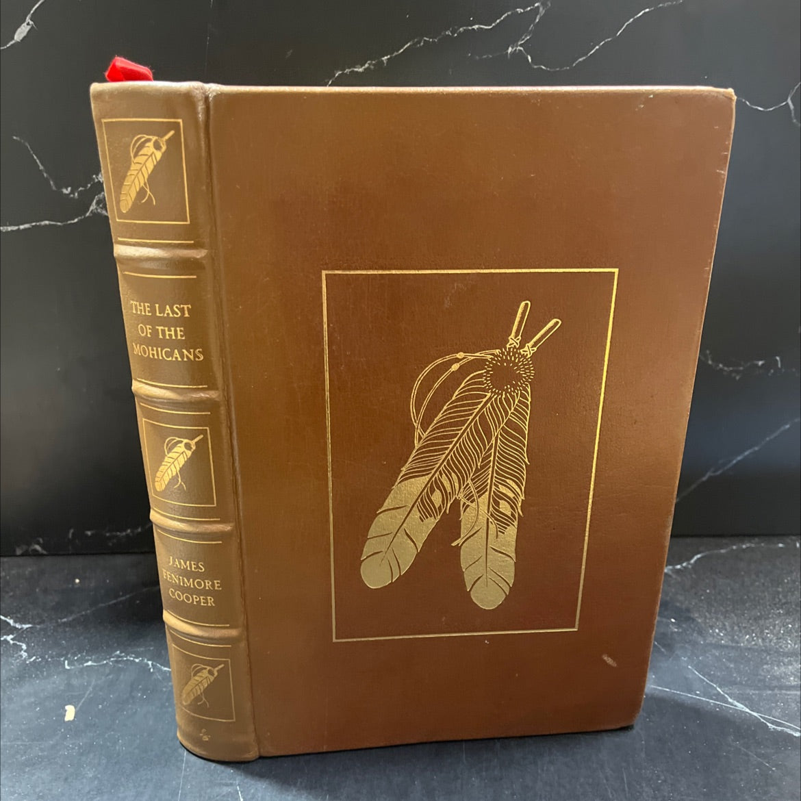 the last of the mohicans book, by James Fenimore Cooper, 1979 Leather image 1